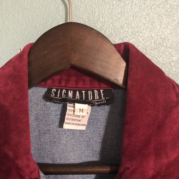 Signature by Jerell Vintage Embroidered Denim Vest - Picture 3 of 3